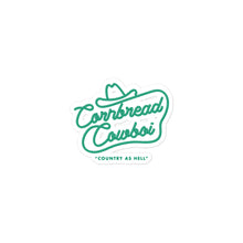 Load image into Gallery viewer, Green western cornbread Cowboi Bubble-free stickers