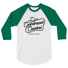 Load image into Gallery viewer, Western cornbread cowboi 3/4 sleeve raglan shirt