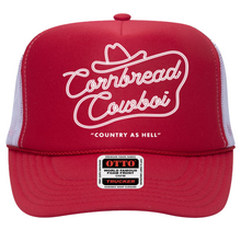 Load image into Gallery viewer, Cornbread Cowboi ‘Country As Hell’ Ball Cap
