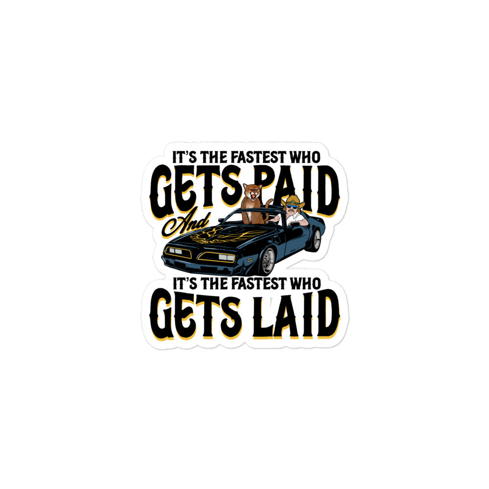 Laid & Paid sticker