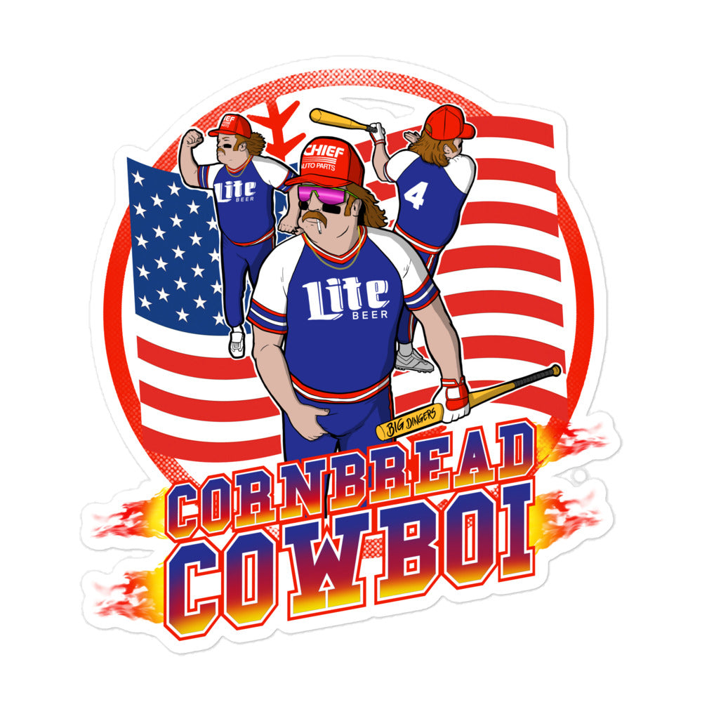 Cowboi dinger Bubble-free stickers – Cornbread Country Club