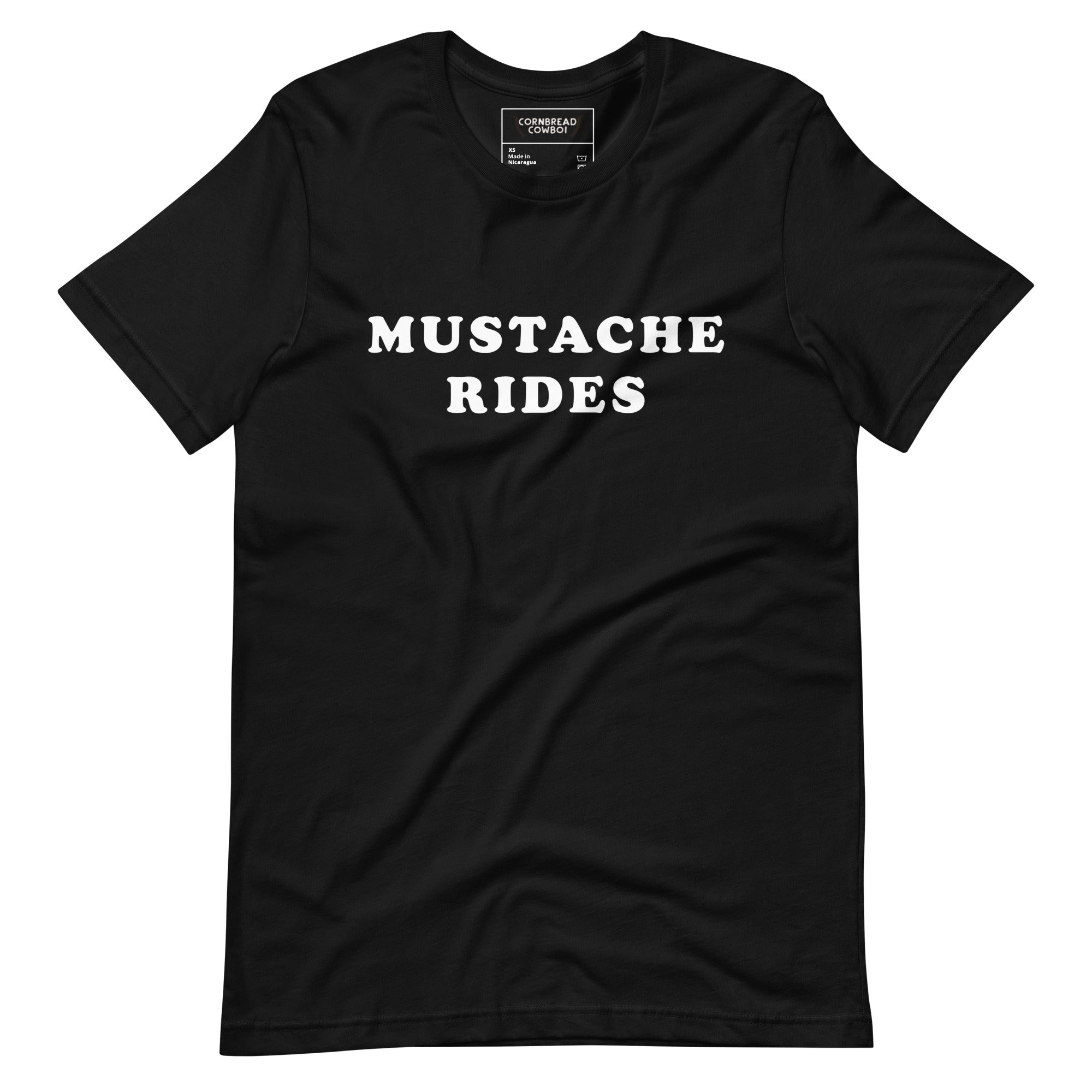 Mustache Rides tee – Cornbread Country Club