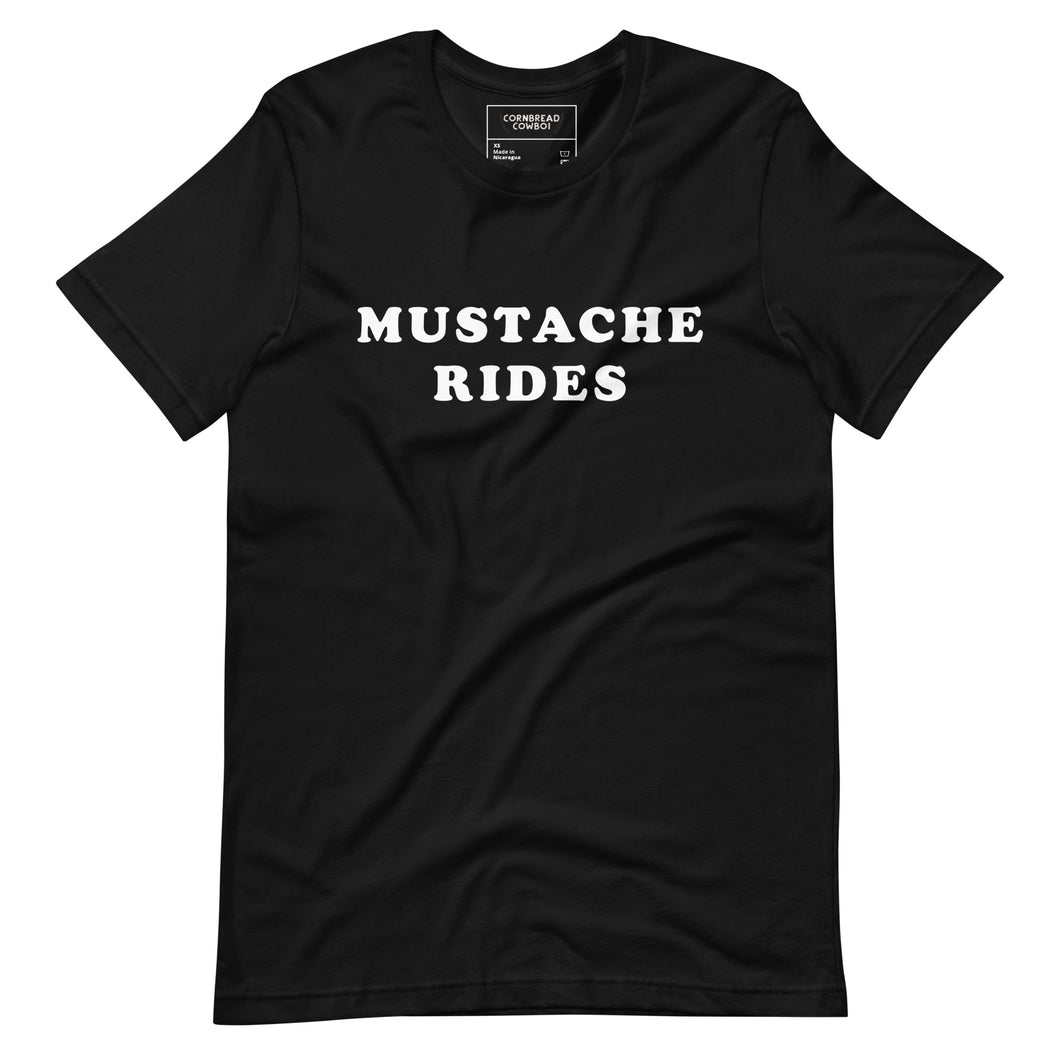 Mustache Rides tee