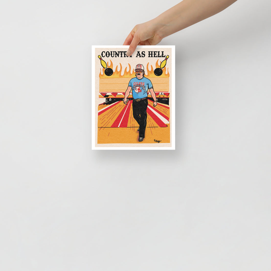 Country as hell Poster