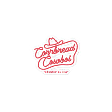 Load image into Gallery viewer, Red western cornbread cowboi Bubble-free stickers
