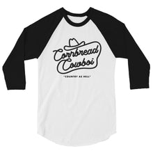 Load image into Gallery viewer, Western cornbread cowboi 3/4 sleeve raglan shirt
