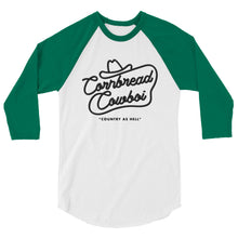 Load image into Gallery viewer, Western cornbread cowboi 3/4 sleeve raglan shirt
