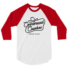 Load image into Gallery viewer, Western cornbread cowboi 3/4 sleeve raglan shirt
