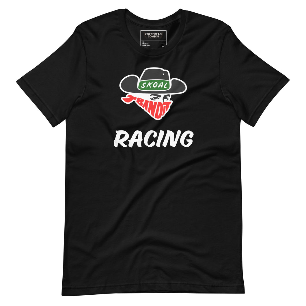 Black chew racing tee