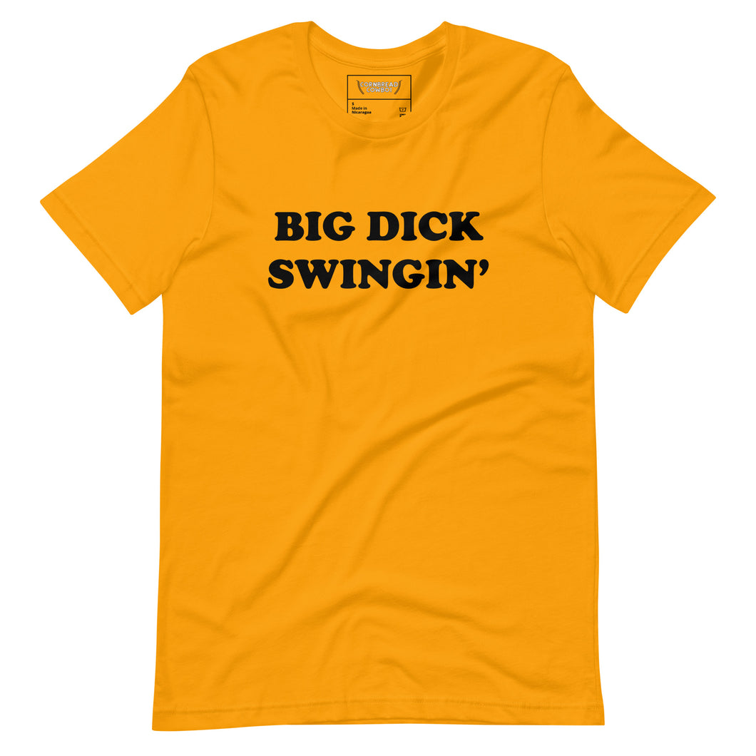 Big dick swinging t-shirt