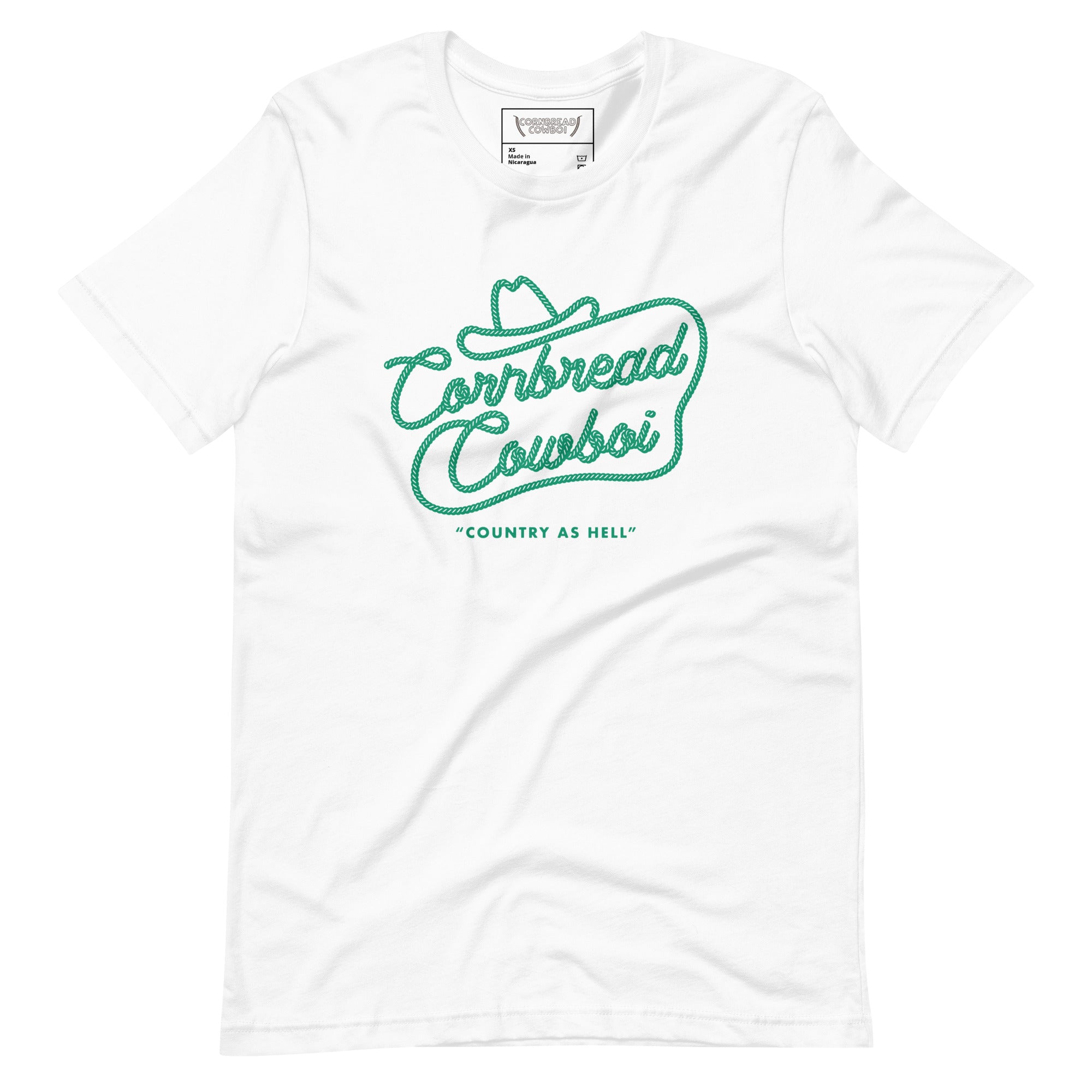 Green western cornbread cowboi tee – Cornbread Country Club