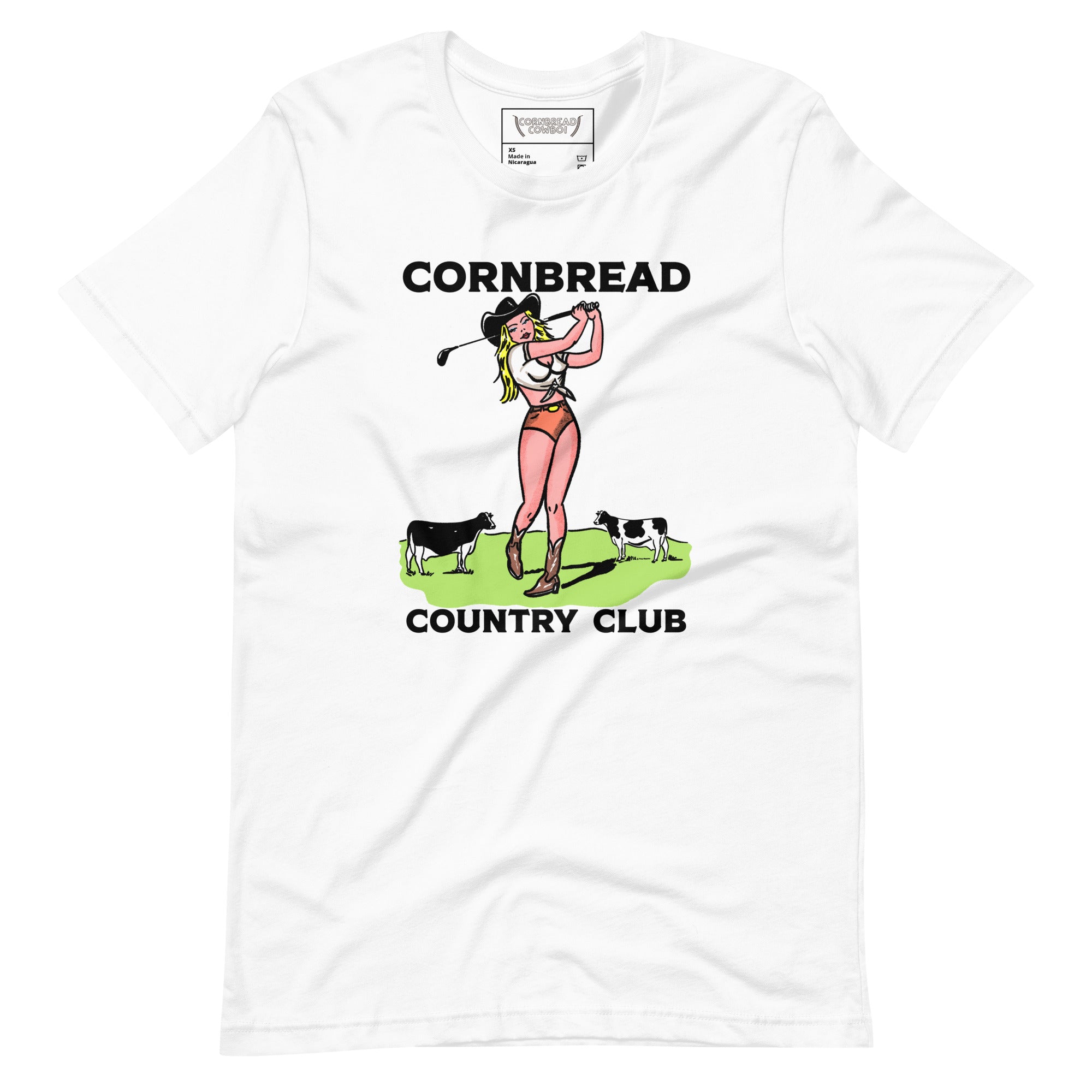 CCC WHITE TEE – Cornbread Country Club