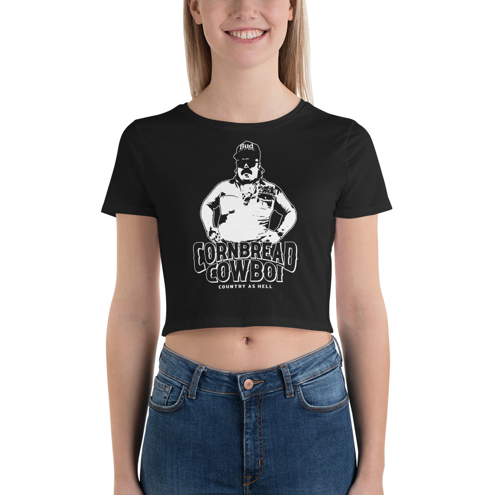 BLACK COWBOI CROP TOP